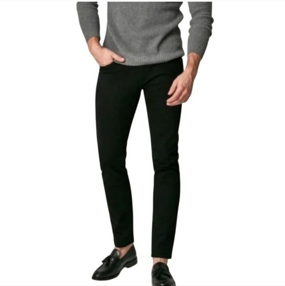 Scott James MEN'S Strive for Authenticity Slim Fit Black Stretch Jeans 32 x 29